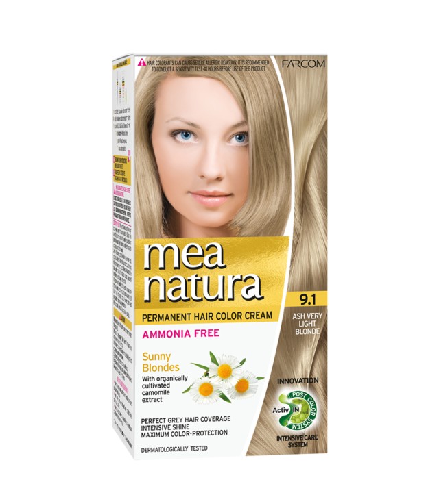 MEA NATURA Σετ Βαφής Χωρίς Αμμωνία, Νο9.1 60ml