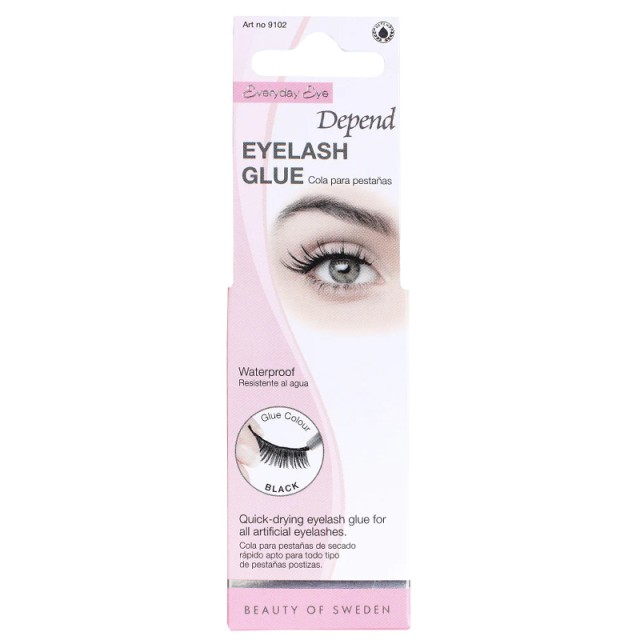 Depend Black Eyelash Glue, Μαύρη Κόλλα για Τεχνητές Βλεφαρίδες, 7g