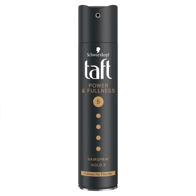 Taft Power & Fullness No5, Λακ μαλλιών για Εξαιρετικά Δυνατό Κράτημα, 250ml