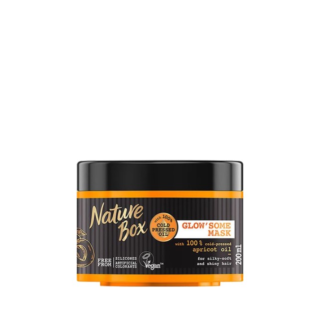 Nature Box Glowsome Apricot Oil Mask, Μάσκα Λάμψης, 200ml