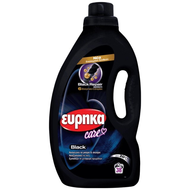 Εύρηκα Care Black Υγρό Απορρυπαντικό Ρούχων 38μεζ 1,538ml
