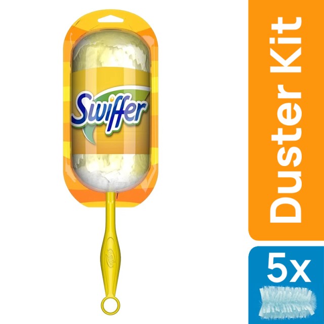 Swiffer Duster Kit, Λαβή + 5 Ανταλλακτικά Φτερά Ξεσκονίσματος
