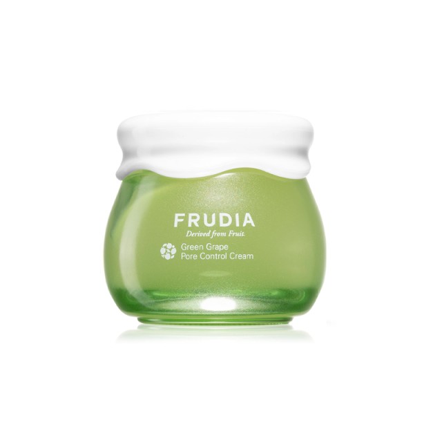 Frudia Green Grape Pore Control Cream Vegan Mini, Κρέμα Προσώπου για Ρύθμιση Λιπαρότητας & Μείωση Μαύρων Στιγμάτων, 10gr