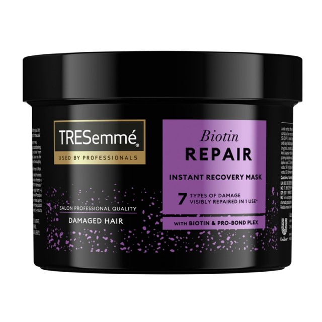 TRESemmé Mask Biotin Repair Instant Recovery Hair Mask, Μάσκα Αναδόμησης με Βιοτίνη για Ταλαιπωρημένα Μαλλιά, 440ml