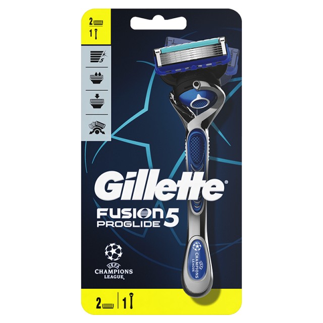 Gillette Fusion5 ProGlide, Ανδρική Ξυριστική Μηχανή + 1 ανταλλακτική κεφαλή ξυρίσματος