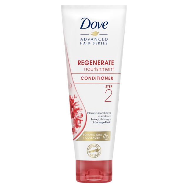 Dove Advanced Hair Series Regenerate Nourishment, Μαλακτική Κρέμα για Ταλαιπωρημένα Μαλλιά, 250ml