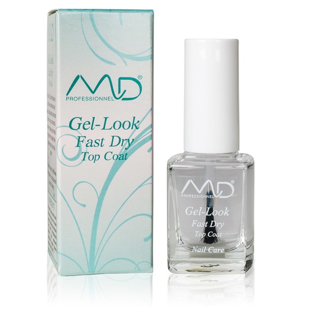 MD Professionnel Gel Look Fast Dry Top Coat, 12ml