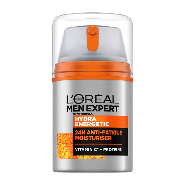 Loreal Men Expert Hydra Energetic 24h Anti-Fatique, 24ωρη Ενυδατική Κρέμα, Κατά των Σημαδιών Κούρασης, 48ml