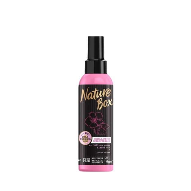 Nature Box Instant Lift Up Spray Almond Oil, Σπρέι Μαλλιών για Όγκο, 150ml