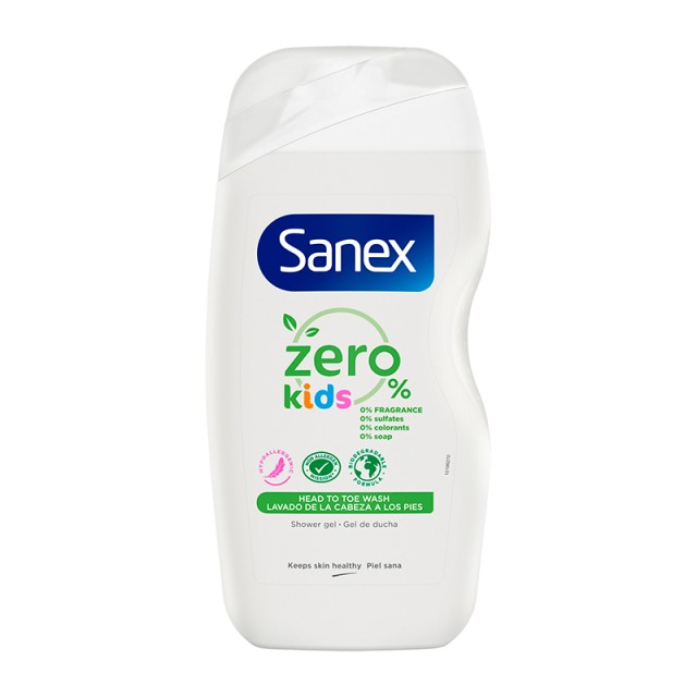 Sanex Zero 0% Kids Αφρόλουτρο Υποαλλεργικό Παιδικό, 475ml