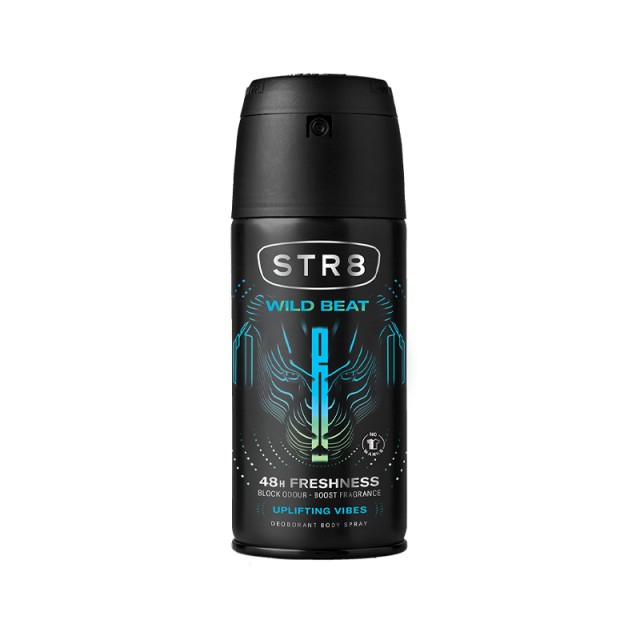 Str8 Deodorant Spray Wild Beat Ανδρικό Αποσμητικο Σπρέι 150ml
