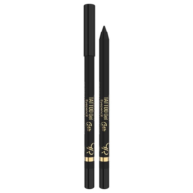 Golden Rose Tattoo Gel Eye Pencil Νο101 Μαύρο, Αδιάβροχο Μολύβι Ματιών 1τμχ