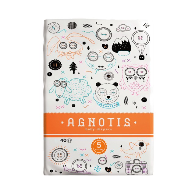 Agnotis Βρεφικές Πάνες No 5 (11-25kg), 40τμχ