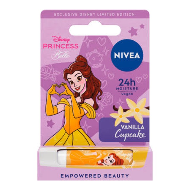 Nivea Disney Belle Vanilla Cupcake Lip Balm Βανίλια 4,8 g