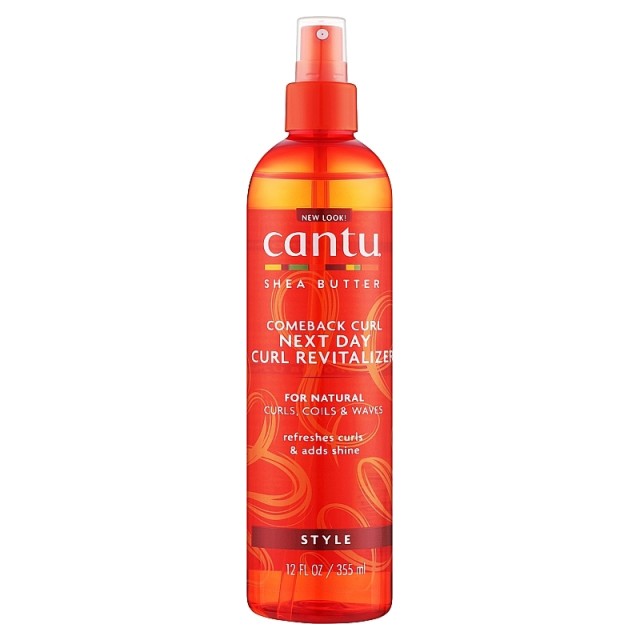 Cantu Next Day Revitalising Spray, Σπρέι  Αναζωογόνησης για Σγουρά Μαλλιά, 355ml