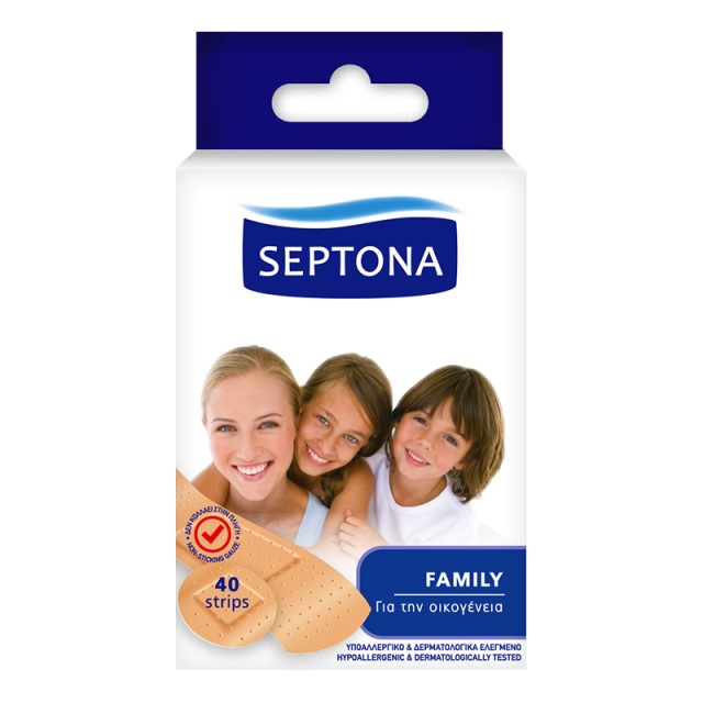 Septona Strips Medicare Family, Ταχυεπίδεσμοι για Όλη την Οικογένεια, 40τμχ