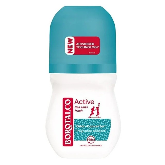 Borotalco Active Sea Salts Fresh, Αποσμητικό Roll on 50ml