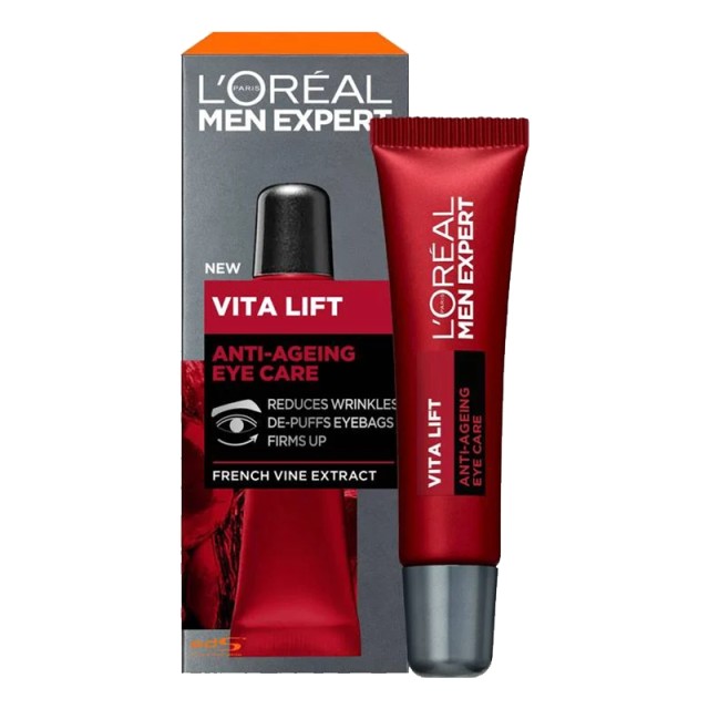 L'oreal Men Expert Vita Lift, Αντιρυτιδική Κρέμα Ματιών, 15ml