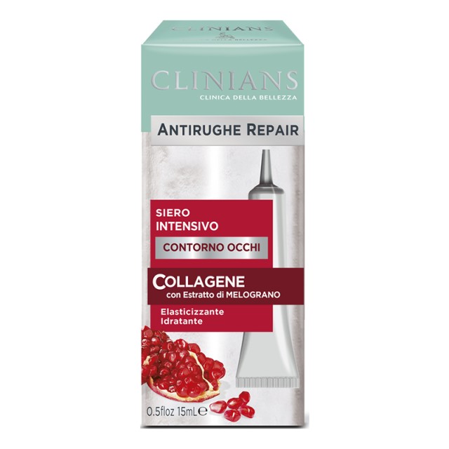 Clinians Antiwrinkle Repair Eye Contour Serum, Αντιρυτιδικός Ορός Ματιών με εκχύλισμα ροδιού, 15ml