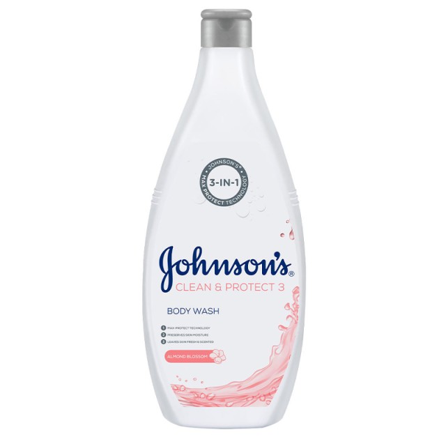 Johnsonss Αφρόλουτρο Clean & Protect 3 Mε Άνθη Αμυγδάλου 750ml