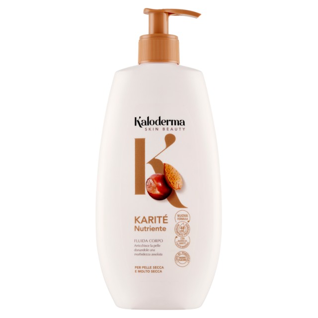 Kaloderma Nutriente Karité Fluid Body Lotion, Κρέμα Σώματος για Ξήρες & Πολύ Ξηρές Επιδερμίδες, 400ml