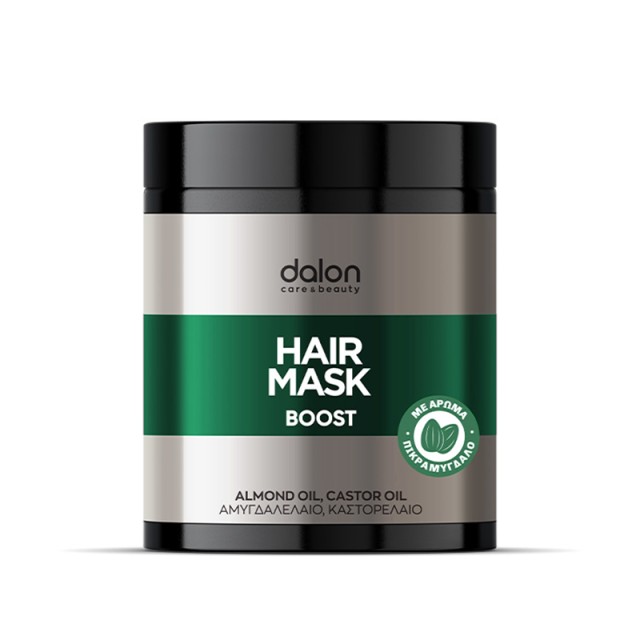 Dalon Boost Hair Mask, Μάσκα Βαθιάς Ενυδάτωσης & Θρέψης με Αμυγδαλέλαιο & Καστορέλαιο, 1000ml