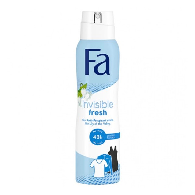 Fa Invisible Fresh, Αποσμητικό Σπρέι, 150ml