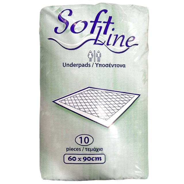 Soft Line Underpads, Υποσέντονα 60x90cm, 10τμχ