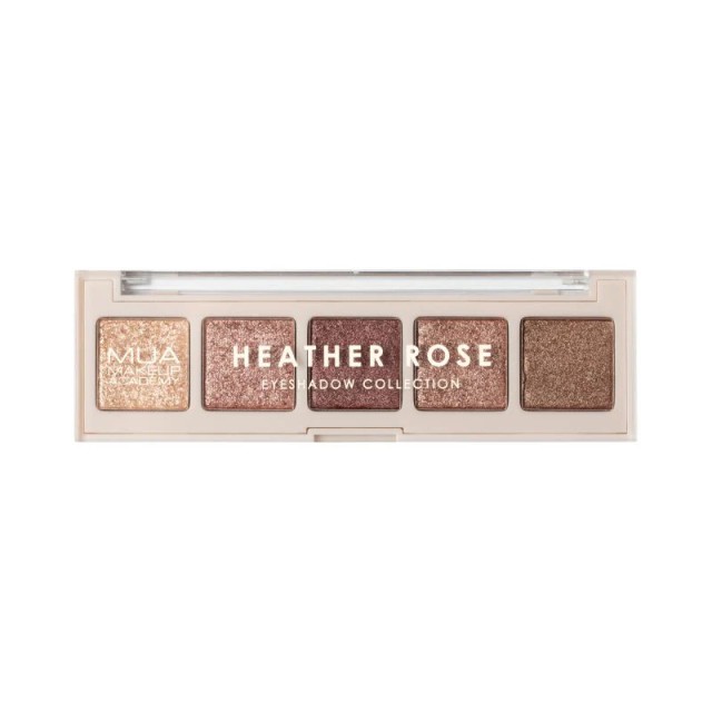 MUA 5 Shade Eyeshadow Palette Heather Rose