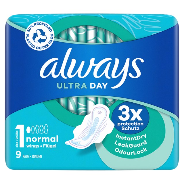 Always Ultra Σερβιέτες Normal (Μέγεθος 1) 9 Σερβιέτες