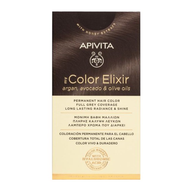 Apivita My Color Elixir Hair Kit, Μόνιμη Βαφή Μαλλιών ΧΩΡΙΣ ΑΜΜΩΝΙΑ - Ξανθό Πολύ Ανοιχτό 9.0 50ml