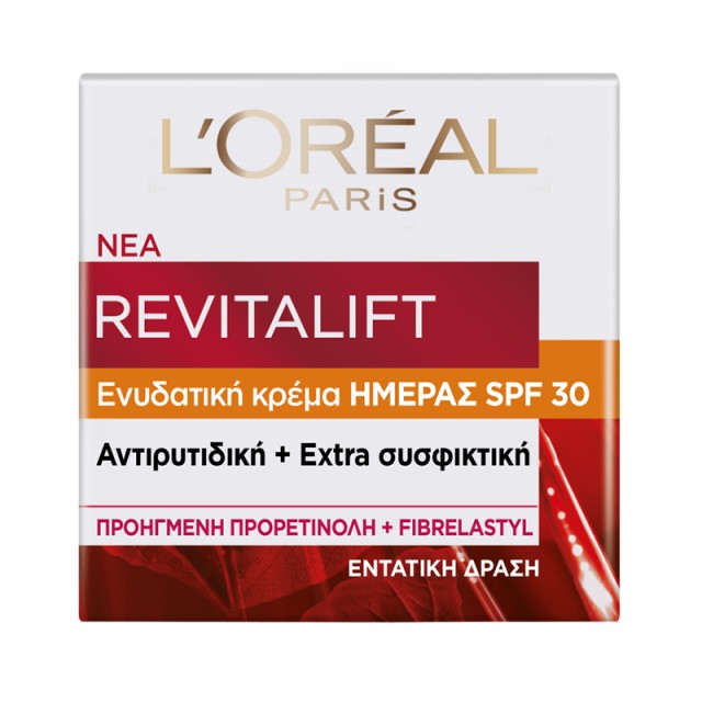 LOreal Revitalift Αντιρυτιδική & Extra Συσφικτική Κρέμα Ημέρας SPF30, 50ml