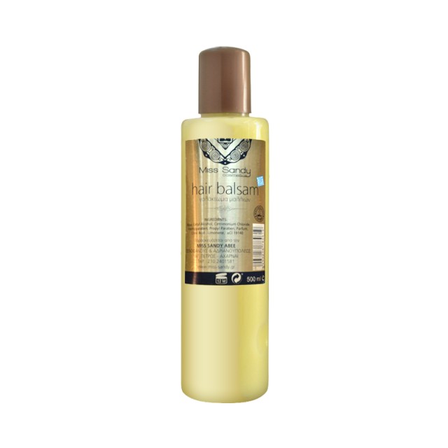 Miss Sandy Hair Balsam Leave-In Conditioner, Μαλακτική Κρέμα μαλλιών χωρίς ξέβγαλμα, 500ml