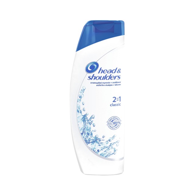 Head & Shoulders 2σε1 Classic Clean, Αντιπιτυριδικό Σαμπουάν + Κοντίσιονερ, για όλους τους τύπους μαλλιών, 360ml