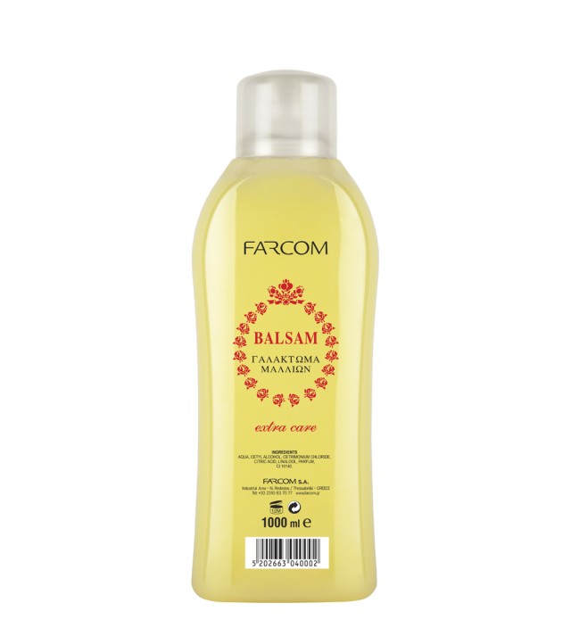 Farcom Balsam Hair Conditioner, Μαλακτική Μαλλιών για Βαθιά Θρέψη & Επανόρθωση, 1000ml
