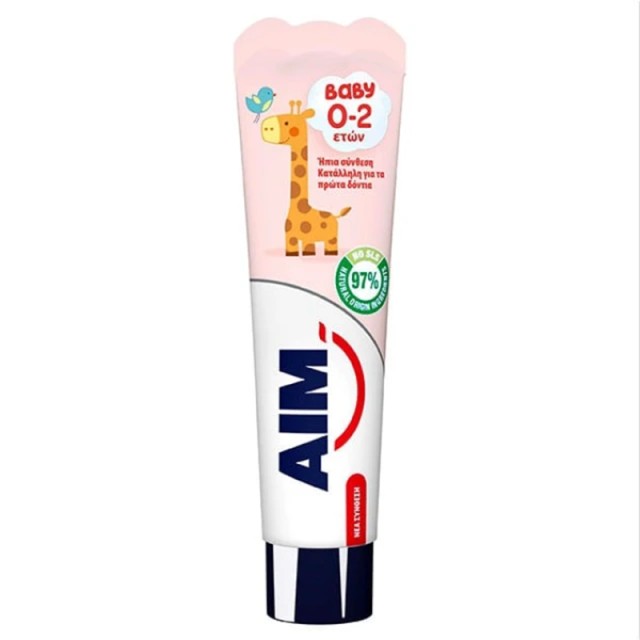 Aim Baby Παιδική Οδοντόκρεμα 0-2 ετών, 50ml