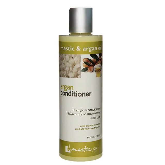 Mastic Spa Argan Conditioner, Μαλλακτική Κρέμα Μαλλιών Με Μαστίχα Χίου & Argan Oil, 250ml