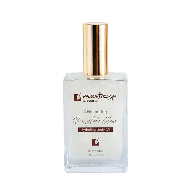 Mastic Spa Snowflake Glow Shimmering Dry Oil, Ενυδατικό Ιριδίζον Λάδι Σώματος 100ml