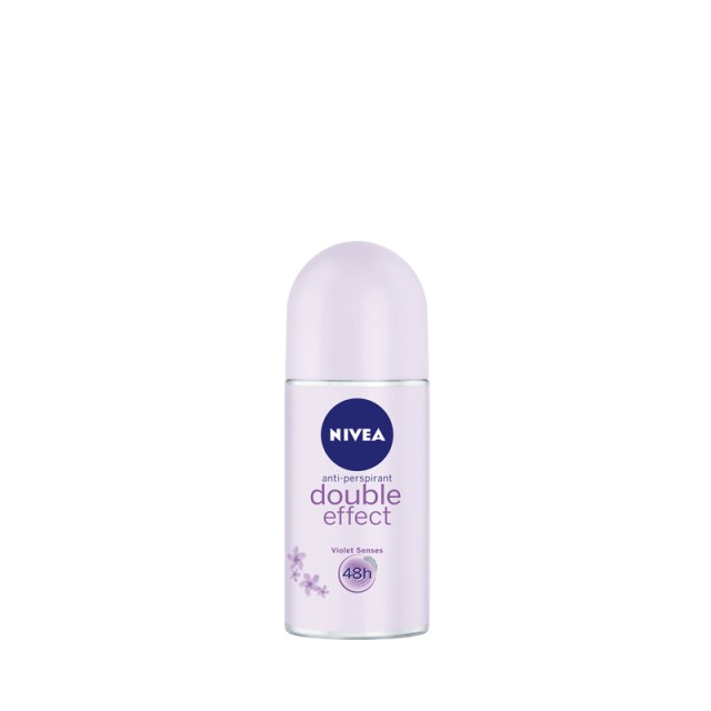Nivea Double Effect Violet Senses, Γυναικείο Αποσμητικό Roll on, 50ml