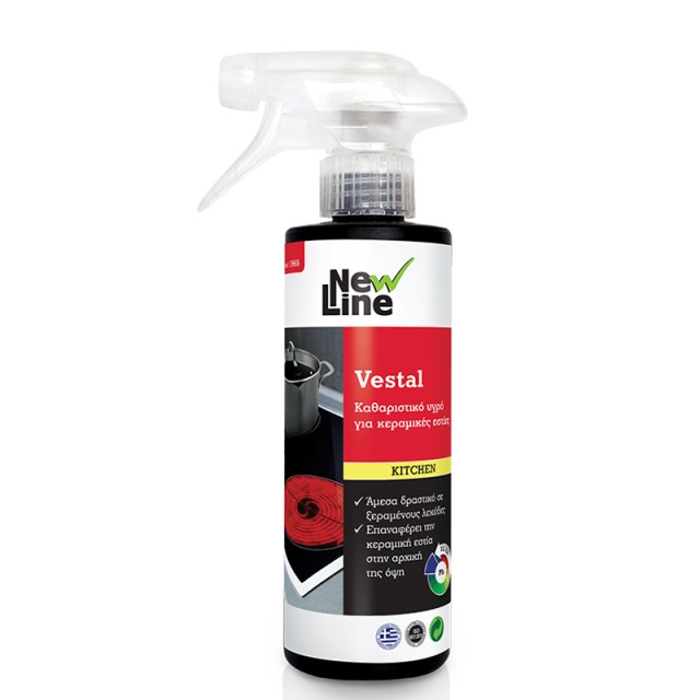 New Line Vestal Καθαριστικό Yγρό Spray για Kεραμικές Eστίες, 350ml