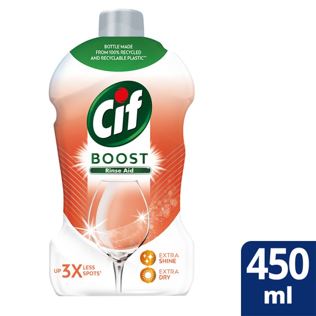 Cif Boost Λαμπρυντικό Πλυντηρίου Πιάτων, 450ml