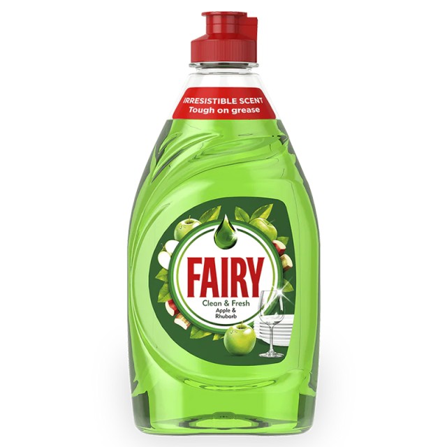 Fairy Clean & Fresh Apple & Rhubarb, Υγρό Απορρυπαντικό Πιάτων 780ml