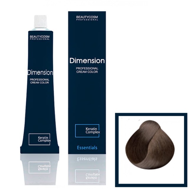 Dimension Hair Color Cream Επαγγελματική Βαφή Μαλλιών με Σύμπλεγμα Πρωτεϊνών Κερατίνης, Νο 6.75 Ξανθό Σκούρο Παλίσανδρος, 100ml