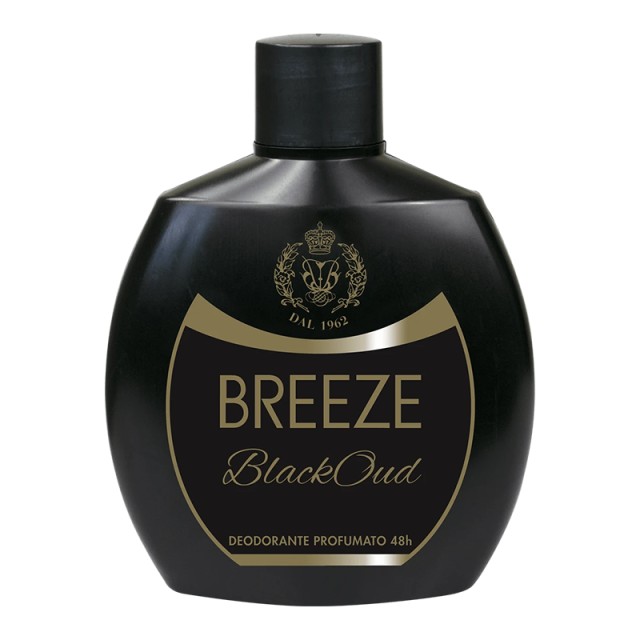 Breeze Black Oud Squeeze Deodorant, Αποσμητικό Υγρό χωρίς Προωθητικό Αέριο, 100ml