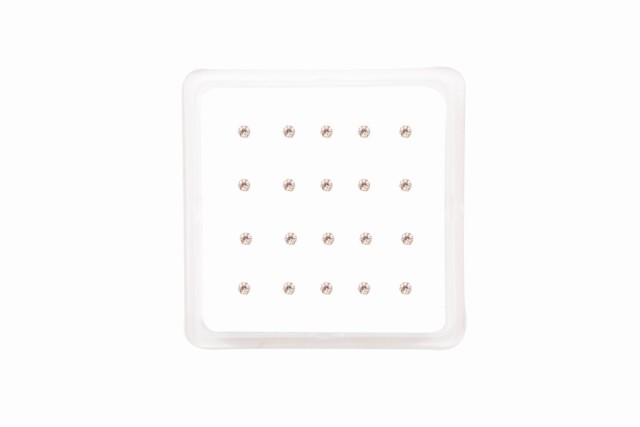 Ro Accessories Σκουλαρίκι μύτης Silver 925  multiclip 2.5 mm με μπίλια