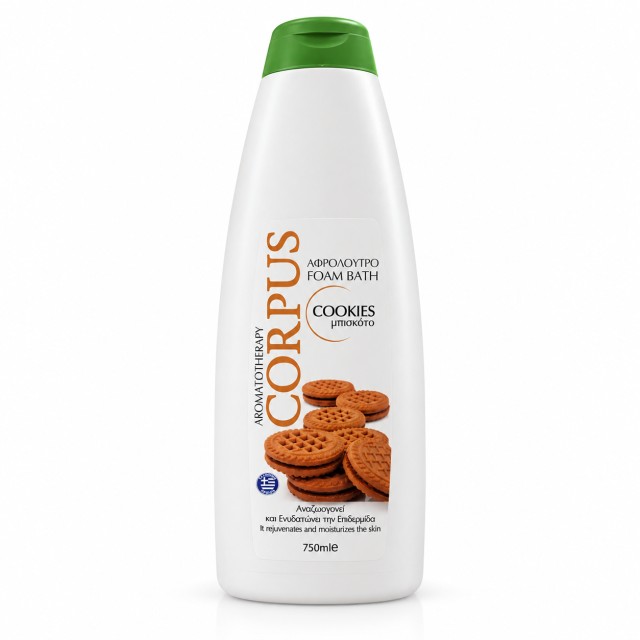 Corpus Foam Bath Αφρόλουτρο Cookies, 750ml