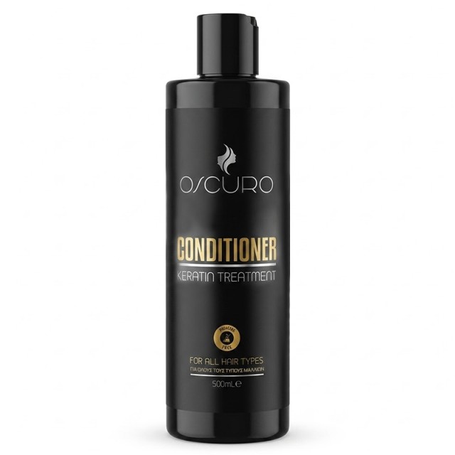 Oscuro Keratin Treatment Free Sles Conditioner, Μαλακτική Κρέμα Μαλλιών με Υαλουρονικό Οξύ & Κερατίνη για Ενυδάτωση & Αναδόμηση, 500ml
