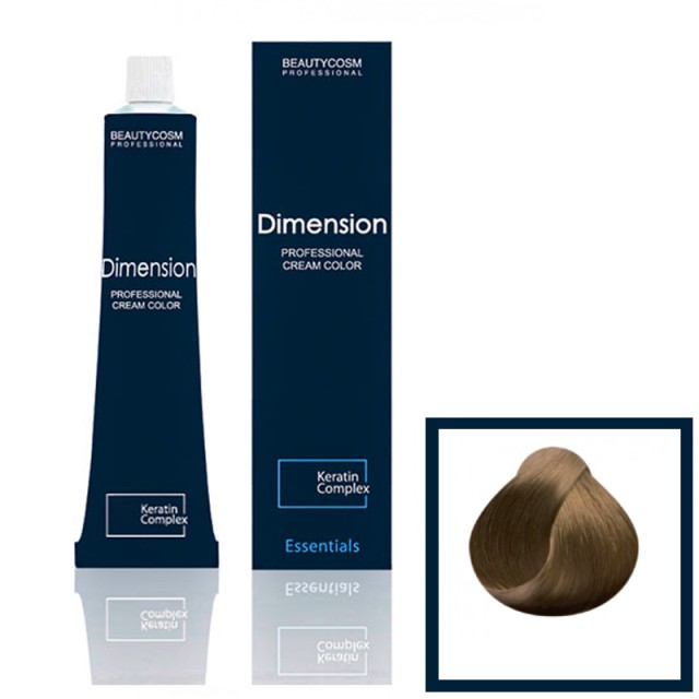 Dimension Hair Color Cream Επαγγελματική Βαφή Μαλλιών με Σύμπλεγμα Πρωτεϊνών Κερατίνης, Νο 6.73 Ξανθό Σκούρο Μελί, 100ml