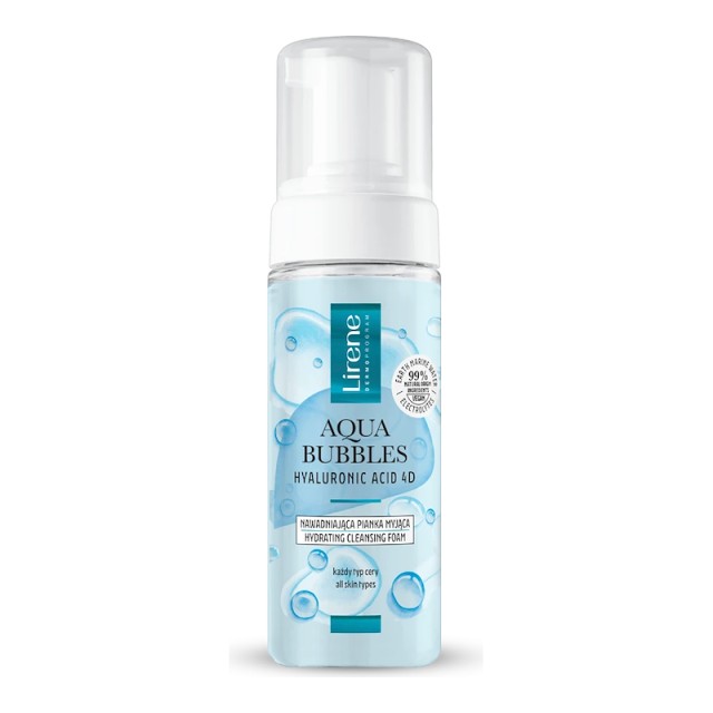 Lirene Aqua Bubbles Ενυδατικός Αφρός Καθαρισμού με Υαλουρονικό 150ml