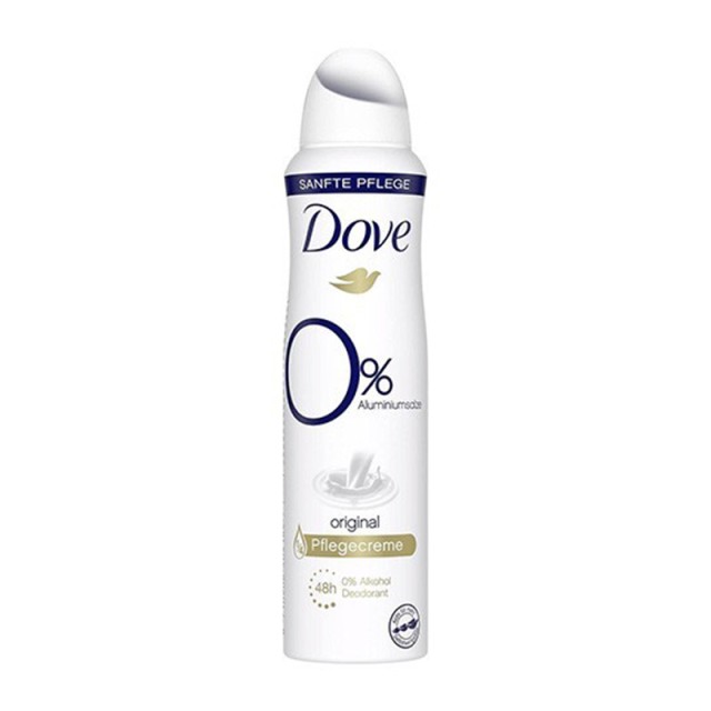 Dove 0% Aluminum Original, Αποσμητικό Σπρέι Χωρίς Αλουμίνιο, 150ml